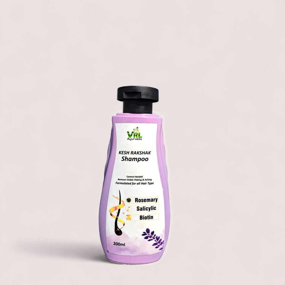 VRL Ayur-Veda Kesh Rakshak Shampoo – Rosemary, Salicylic Acid & Biotin | 200ml