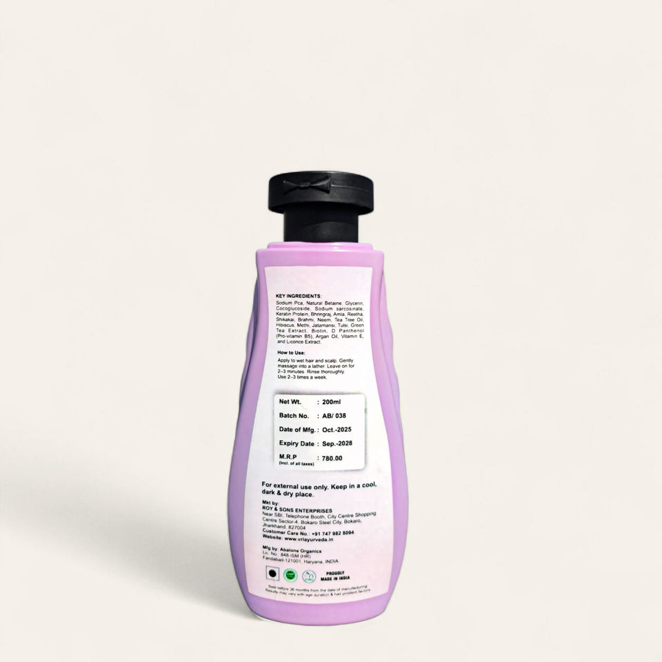 VRL Ayur-Veda Kesh Rakshak Shampoo – Rosemary, Salicylic Acid & Biotin | 200ml