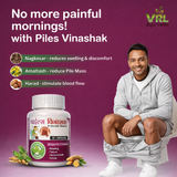 VRL Ayurveda Piles Vinashak Capsules for Piles, Hemorrhoids, Fissure & Fistula Care | 100% Natural 30 Capsules